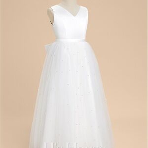 Elegant White Kids Dress